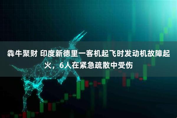 犇牛聚财 印度新德里一客机起飞时发动机故障起火，6人在紧急疏散中受伤